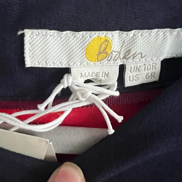 Boden Alexis Jersey Dress Navy New Size 6 - Picture 5 of 5